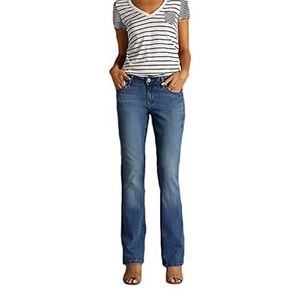 NWT Lee Platinum Avery curvy fit boot cut jeans